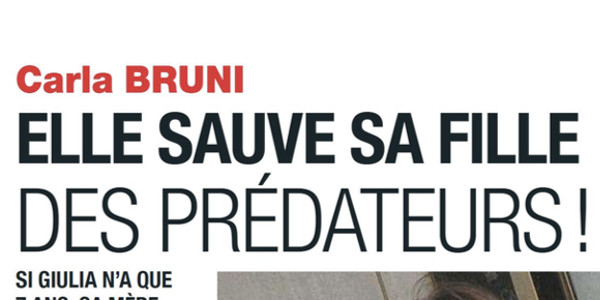 Carla Bruni, elle sauve sa file Giulia des prédateurs