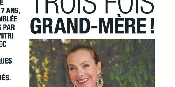 Carole Bouquet, « trois fois grand-mère »