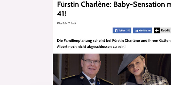 Charlène de Monaco, nouvelle sensationnelle, bébé à 41 ans !