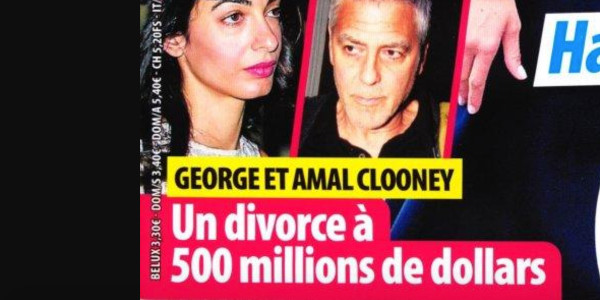 George Clooney, Amal Clooney, divorce à 500 millions, situation gênante