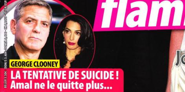 George Clooney, "tentative de suicide", l'angoisse d'Amal, la raison