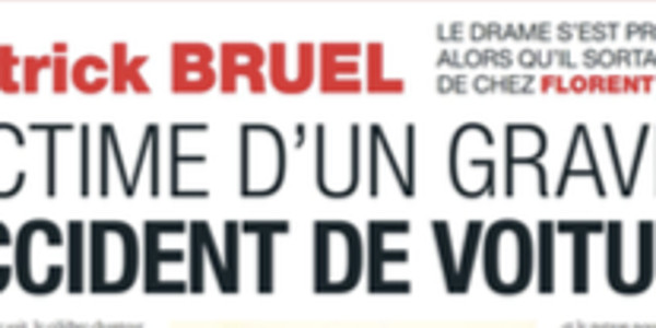 Patrick Bruel, « accident de voiture », « clinique spécialisée », photo qui en dit long