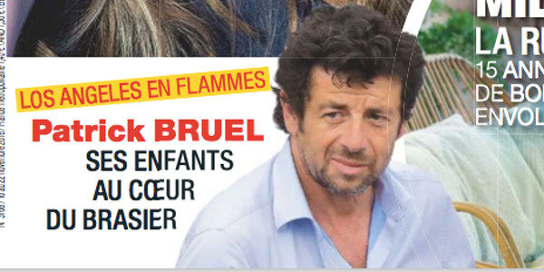 Patrick Bruel terriblement angoissé, ses enfants au coeur du brasier de Los Angeles