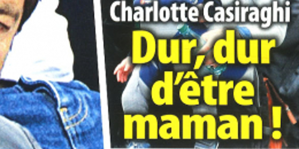 Charlotte Casiraghi, loin de Dimitri Rassam, dur, dur d'être maman (photo)