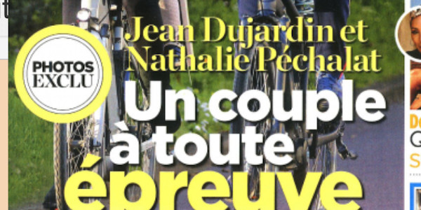 Jean Dujardin, Nathalie Péchalat, face à l'épreuve, "crise conjugale", (photo)