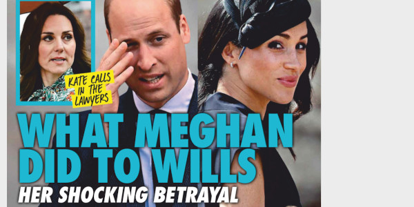 Prince William, Kate Middleton, trahison choquante au palais, coup monté de Meghan Markle (photo)