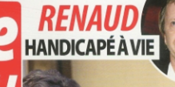Renaud, handicapé, mal qui le ronge, photo qui en dit long