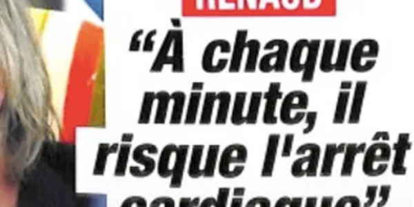 Renaud, risque d'arrêt cardiaque, en colère, sa terrible décision (photo)