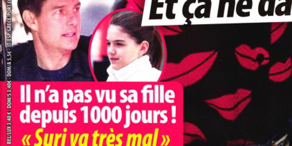Tom cruise n'a pas vu sa fille depuis 1000 jours, Suri va très mal (photo)