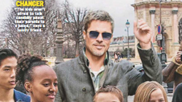 Brad Pitt met K.O Angelina Jolie, ses vacances joyeuses avec sa tribu à Paris (photo)