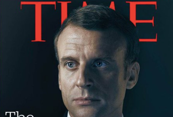 Emmanuel Macron doté de cornes du diable. L'étrange Une de The Time (photo)