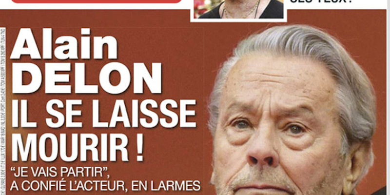 Alain Delon se laisse mourir - Il brise le silence, sombre confidence