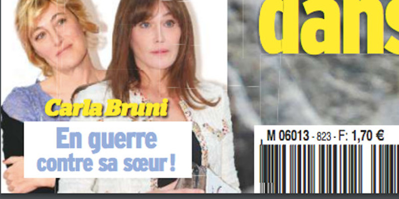 Carla Bruni-Sarkozy, dissensions familiale, implacable mise au point avec Valeria Bruni-Tedeschi (photo)