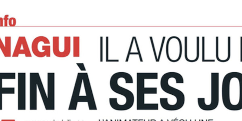 Nagui, tentative de suicide - Un chanteur lui sauve la vie