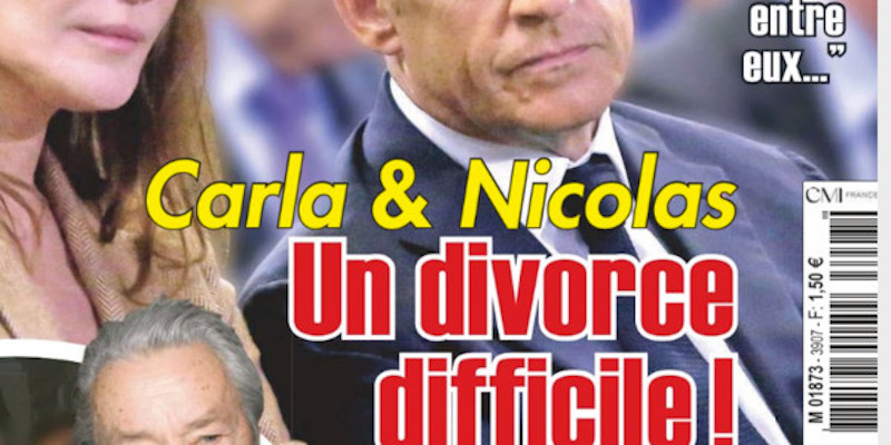 Nicolas Sarkozy, Carla Bruni - divorce - Une sombre période - il ouvre son coeur