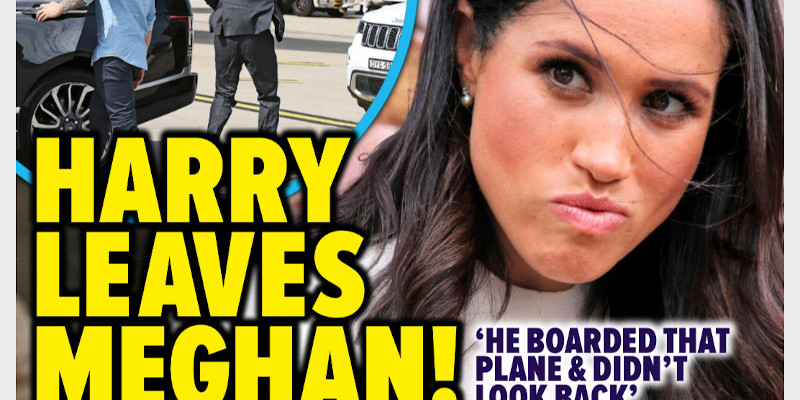 Meghan Markle enceinte et sous le choc - Irrité, Harry quitte L.A pour Farnborough (photo)